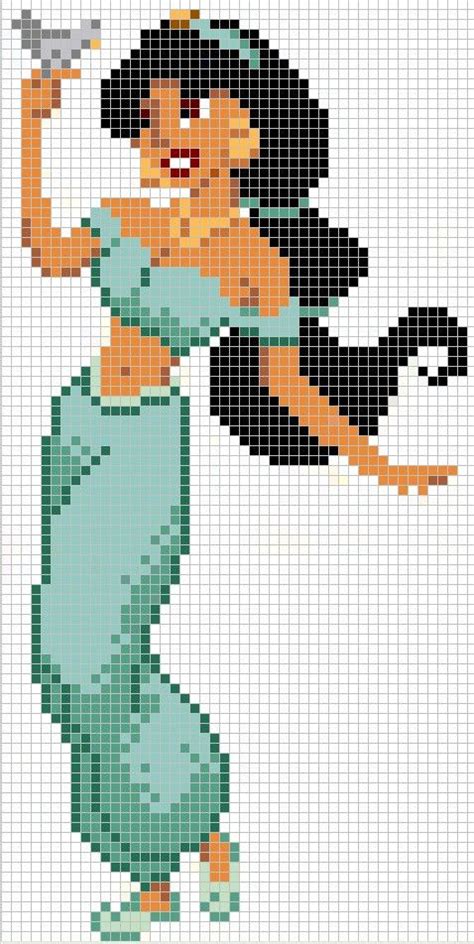 Décor de mur noir de la feuille blanche. dessin pixel art jasmine - Les dessins et coloriage