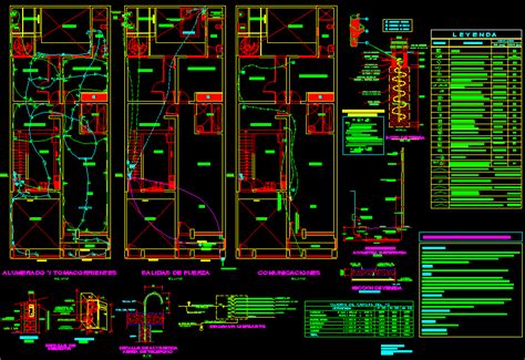Electric Installation In One Floor Dwg Plan For Autocad Designs Cad
