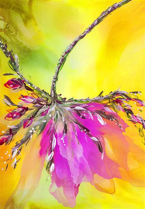 Suspended Bloom No1 Painting By Kimberly Deene Langlois Pixels