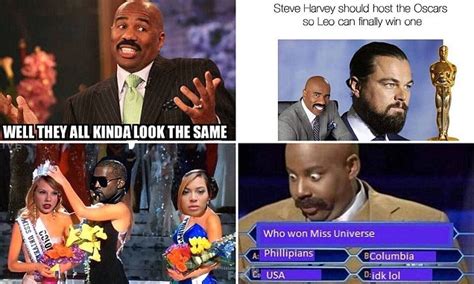 Steve Harveys Colossal Miss Universe Gaffe Sets Off Meme Explosion Daily Mail Online
