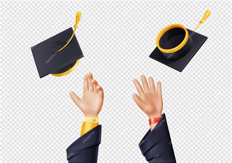 Los Estudiantes Arrojan Gorras Y Certificados De Graduación Vector
