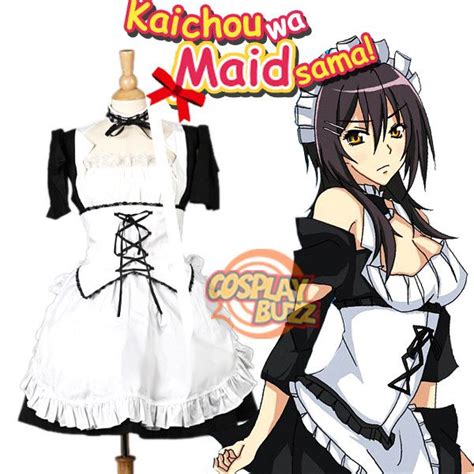 kaichou wa maid sama ayuzawa misaki black white maid dress cosplay c…