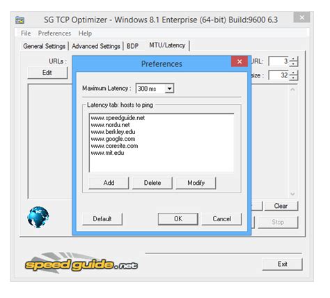 Sg Tcp Optimizer 410 оптимизация интернет соединения
