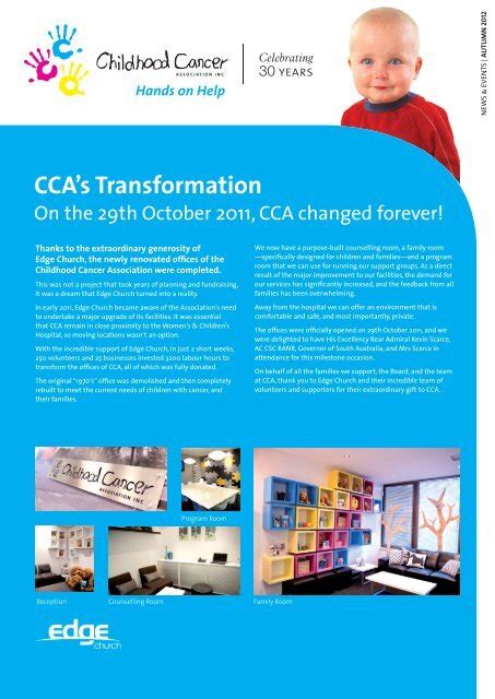 Ccas Transformation Childhood Cancer Association