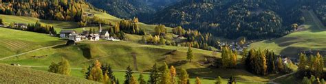 Church Of St Magdalena In Front Of The Geisler Or Odle Dolomites