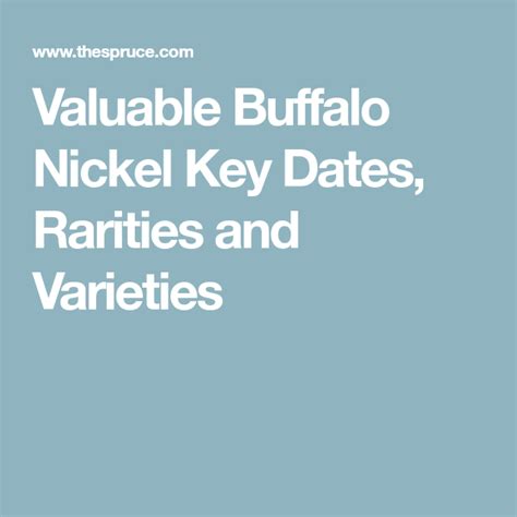 The 8 Most Valuable Buffalo Nickels Buffalo Nickel Nickel Key Dates