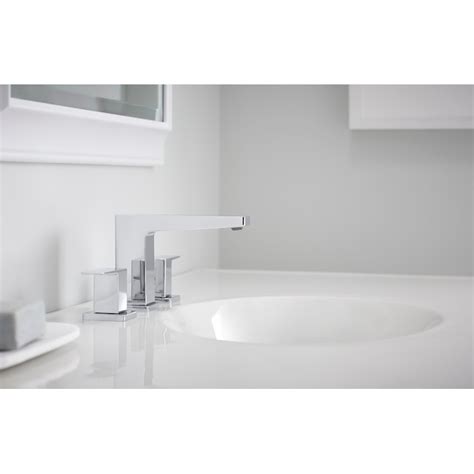 Kohler Honesty Polished Chrome Widespread 2 Handle Watersense Bathroom Sink Faucet With Drain K