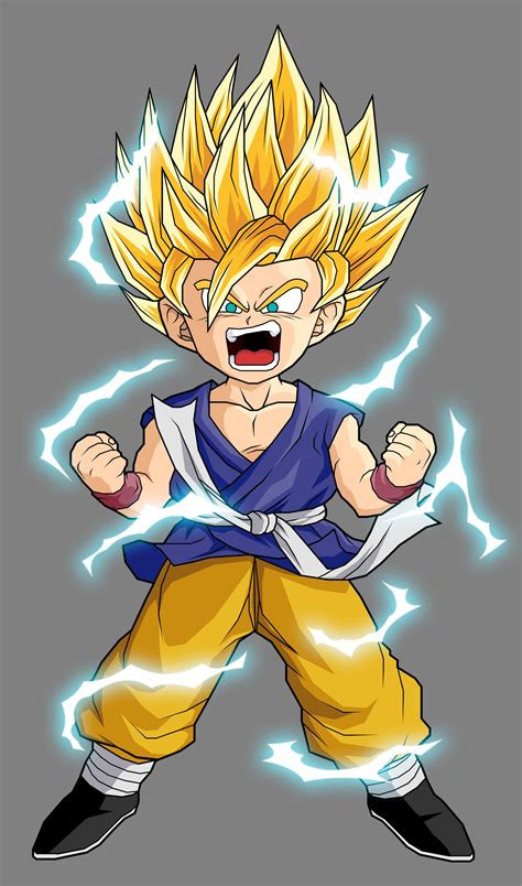 Gohan From Dragon Ball Super Saiyans Is Shown In This Cartoon Character