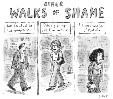 Humor Satire And Cartoons Walk Of Shame Roz Chast Humor