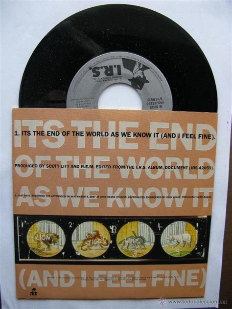 Rem Rem Its The End Of The World As We Know Comprar Singles