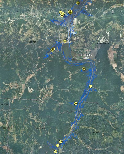 Localwaters Kentucky Lake Maps Boat Ramps Tn