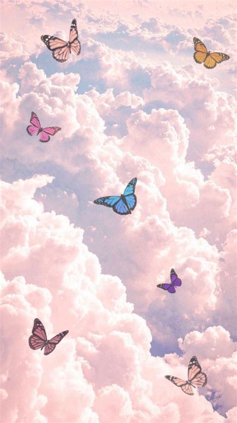 Download transparent pink butterfly png for free on pngkey.com. Butterfly Aesthetic Skies in 2020 | Butterfly wallpaper ...