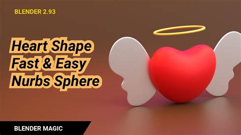 Blender 3d Modeling Heart Nurbs Sphere Fast Easy Method Youtube