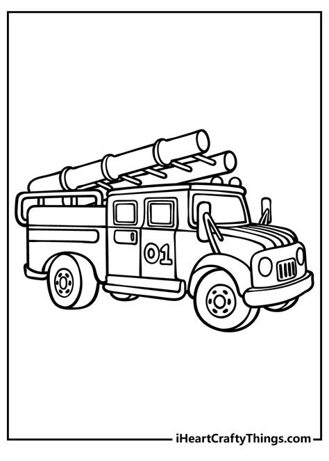 Fire Truck Printable Coloring Pages Home Design Ideas