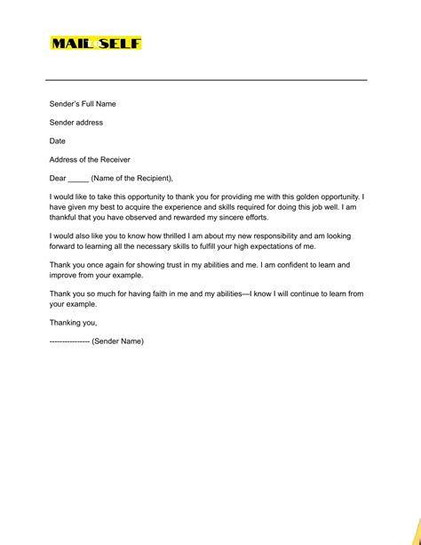 Thank You Letter To Ceo How To Templates And Examples Mail To Self