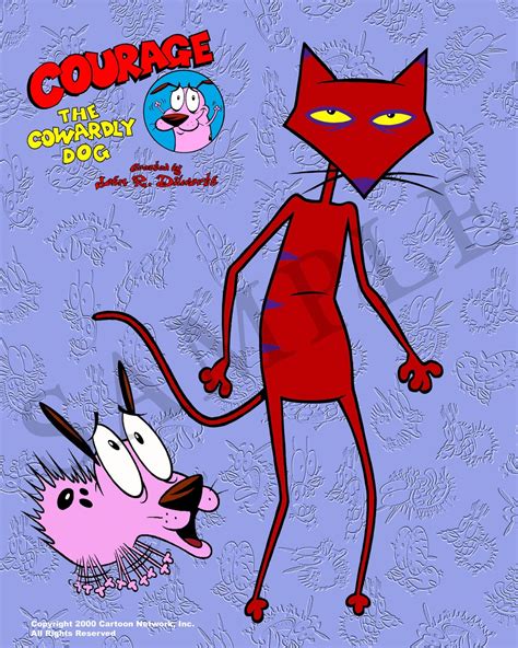 K1 Courage The Cowardly Dog High Quality Prints Autographed And