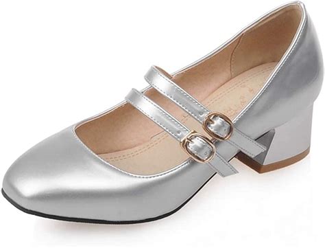 Fashion Shoebox Womens Retro Mary Jane Oxfords Shoes Wingtip Square