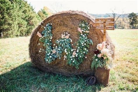 30 Rustic Outdoor Wedding Decorations With Hay Bales Page 4 Of 4 Oh