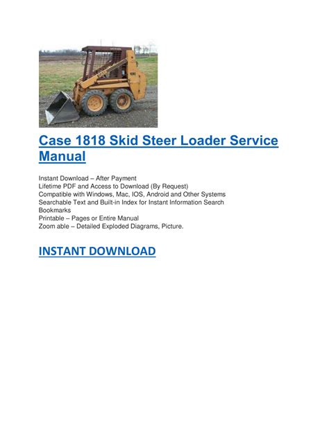 Ppt Case 1818 Skid Steer Loader Service Manual Powerpoint