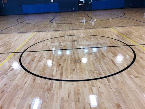 Basketball Court Wood Floor Installation On December 16 2019 Us