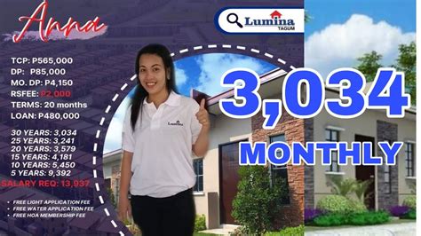 3k Monthly Lumina Homes Tagum City Site And House Tour Youtube