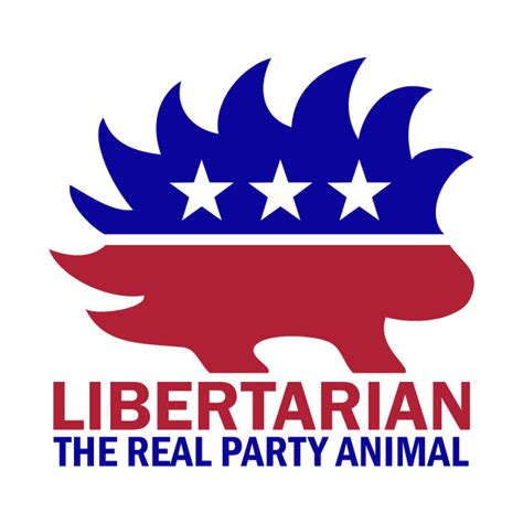 Libertarian The Real Party Animal Libertarian T Shirt Teepublic