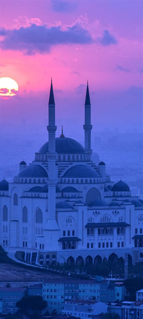 Blue Mosque Wallpaper 4k Turkey Istanbul Sunset