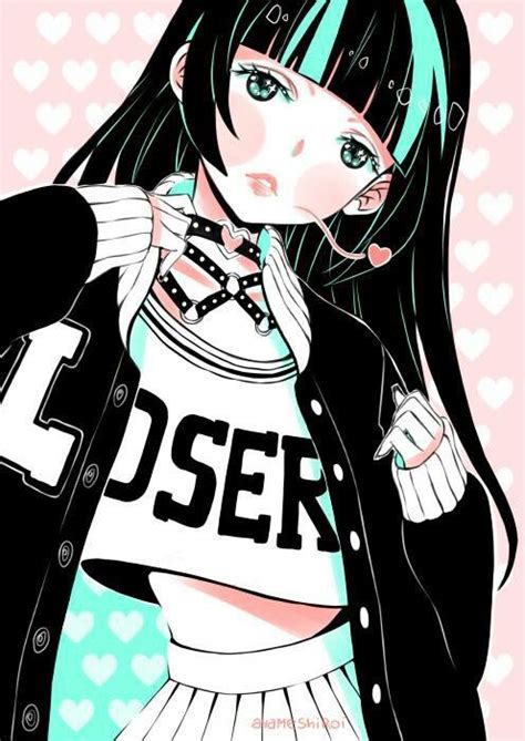 Pastel Goth Anime Girl Discovered By Lacie On We Heart It