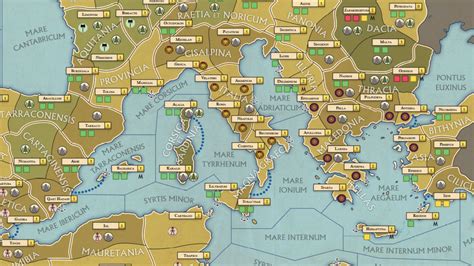 Total War Rome The Board Game Map Revealed