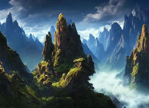 Hallelujah Mountains3 Avatar Floating Mountains Stable Diffusion