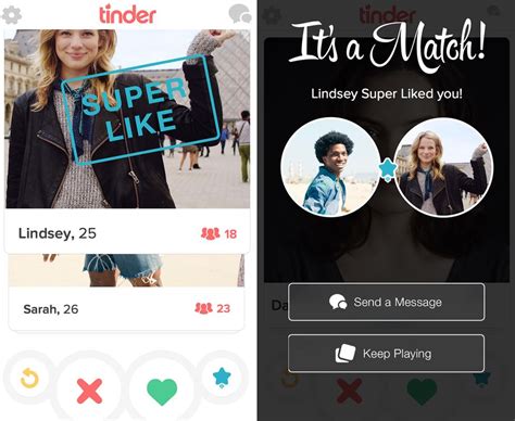 Other dating apps boast strengths of their own. Dating app Tinder lets you 'Super Like' people you really ...