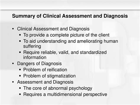 Ppt Chapter 3 Clinical Assessment And Diagnosis Powerpoint