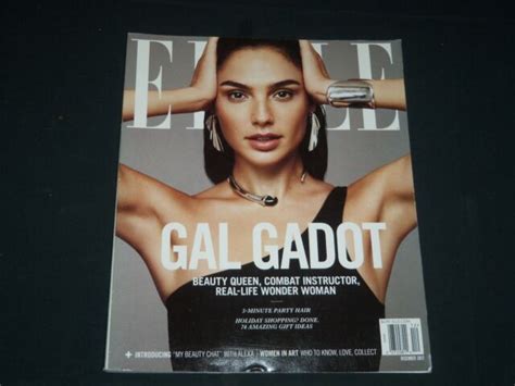 2017 December Elle Magazine Gal Gadot Cover Wonder Woman Fashion Pb 3321 Ebay