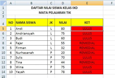 Rumus Fungsi Excel Untuk Menentukan Banyaknya Data