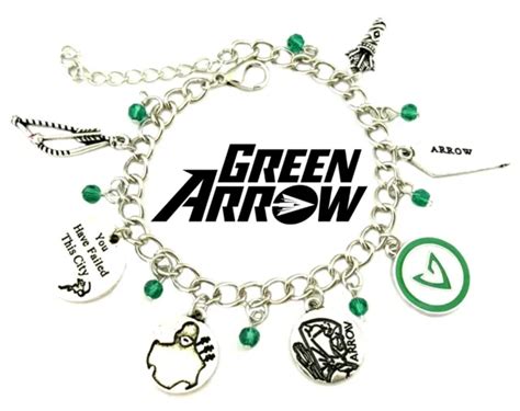 Dc Comics Green Arrow Superhero Assorted Themed Logo Charms Metal
