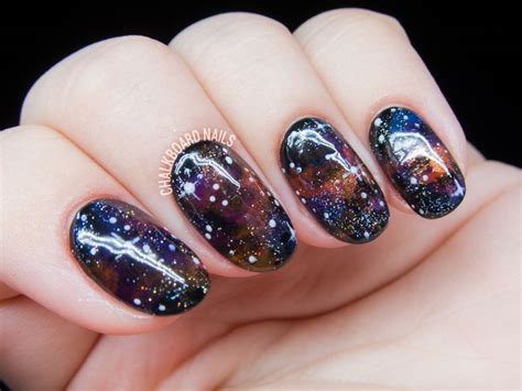 Bejeweled Galaxy Nail Art Galaxy Nail Art Nail Jewels Nail Art