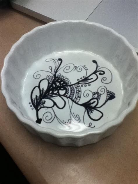 First Project Sharpie On A Ceramic Bowl Bake In The Oven At 450° For