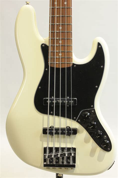 Fender Mexico Deluxe Active Jazz Bass V Pf Olympic White Mikigakki Com Miki Bass