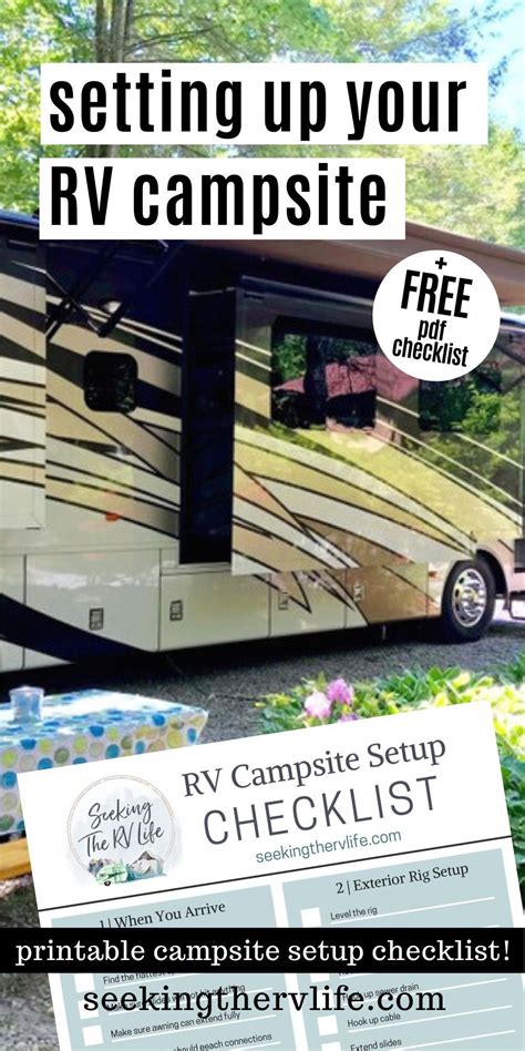 How To Set Up Your Rv Campsite With Checklist How To Set Up Your Rv