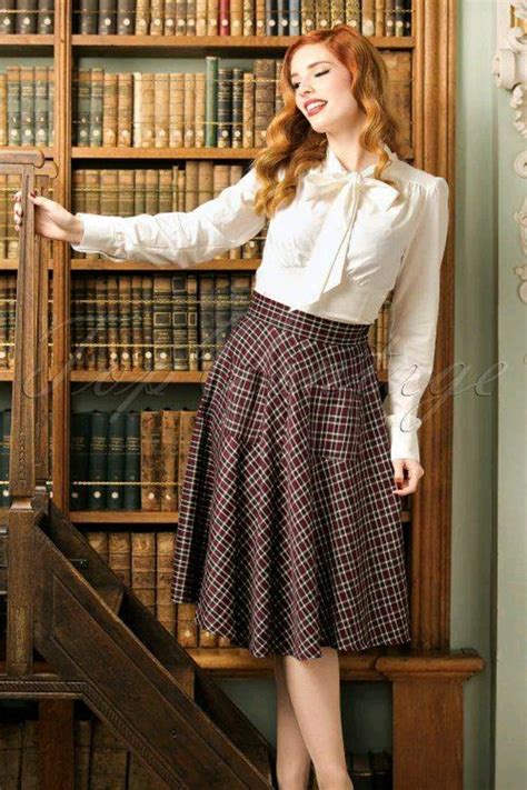 Pin By Miss Molly On Cutesy Vintage Swing Skirt Skirts Tartan Skirt