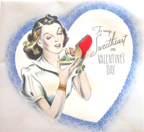 1940s Valentine Vintage Valentines Heart Place Valentines Cards