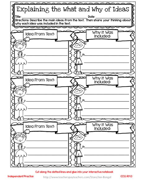 Freebie...Interactive Notebook Lessons for Common Core Reading {Grade 4} | Interactive notebooks ...