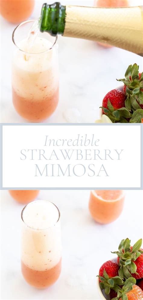 This Strawberry Mimosa Is So Incredibly Delicious And So Easy To Make
