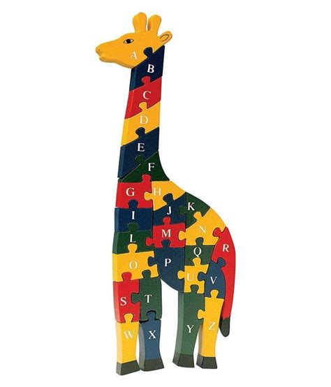 Wooden 2 In 1 Giraffe Jigsaw Puzzle By Mr Toywoods Buy Wooden 2 In 1