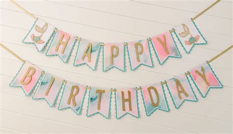 Mermaid Banner Birthday Banner Girl Birthday Banner | Etsy | Birthday banner, Girl birthday ...
