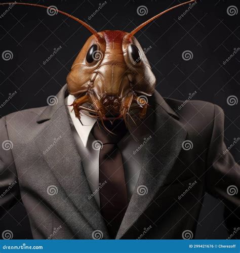 Cockroach In Suit And Tie Stock Illustration Illustration Of Official