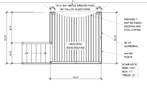 16x20 Deck Plans