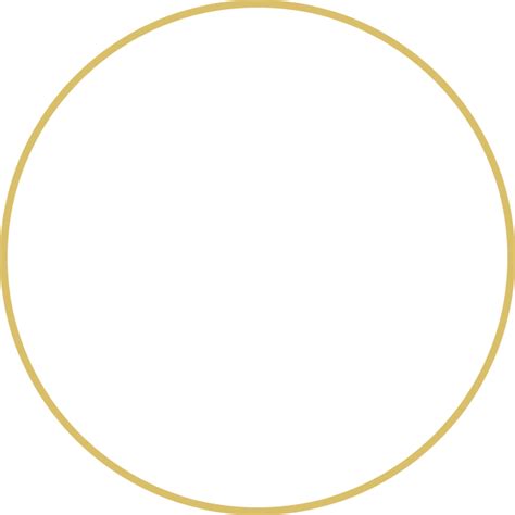 Gold Circle Outline Png