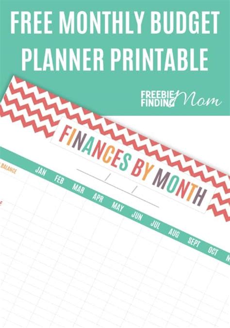 Free Printable Monthly Budget Planner Freebie Finding Mom