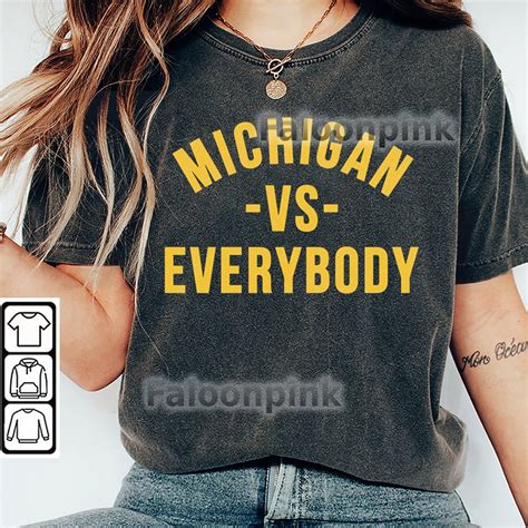 Michigan Vs Everybody T Shirt Wolverines Football Fan Gear Etsy Canada